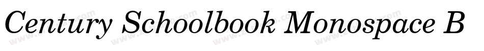 Century Schoolbook Monospace BT字体转换